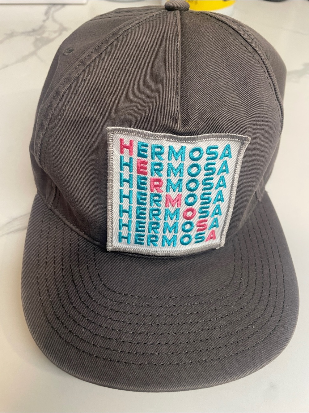 Hermosa Beach I Surf Hat I  with Turquoise and Pink Hermosa Patch